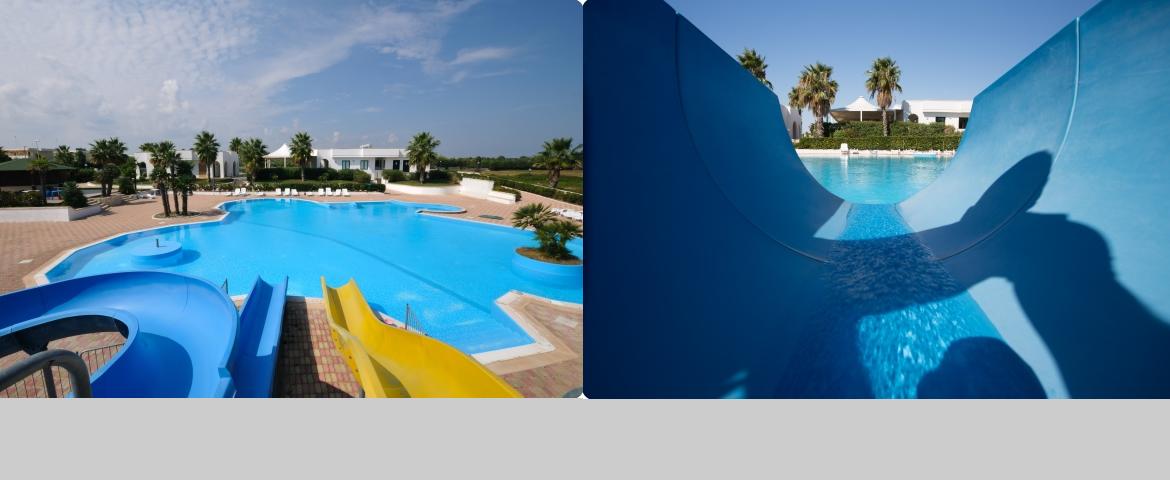 Piscina con giochi d acqua
